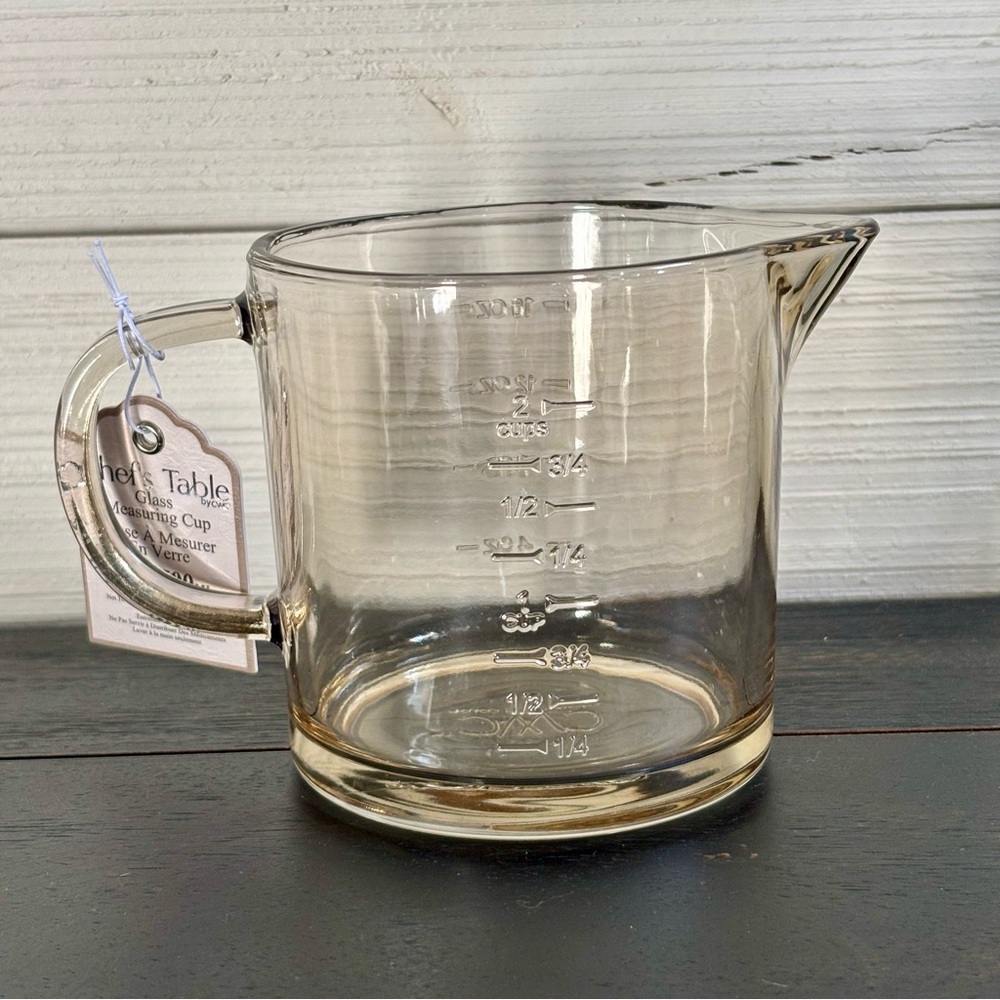 CWC Chef’s Table Yellow Glass Measuring Cup 16oz ~ 2 Cups NEW - Picture 9 of 9